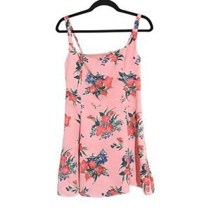 NWOT Abercrombie & Fitch Women's Floral A-Line Mini Dress Pink Cottagecore SZ MP